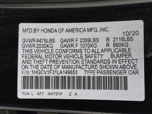 Used 2020 Honda Accord Sport image 33