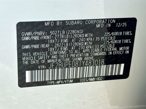New 2026 Subaru Outback Touring AWD/4WD image 42