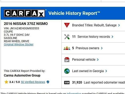 Used 2016 Nissan 370Z NISMO image 23