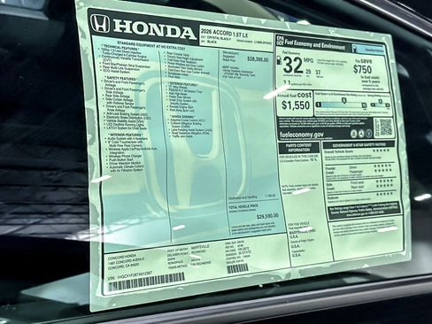 New 2026 Honda Accord LX image 31