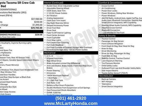Used 2022 Toyota Tacoma SR w/ SR Convenience Package RWD image 13