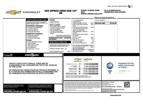 Used 2024 Chevrolet Express 2500 w/ Driver Convenience Package image 2