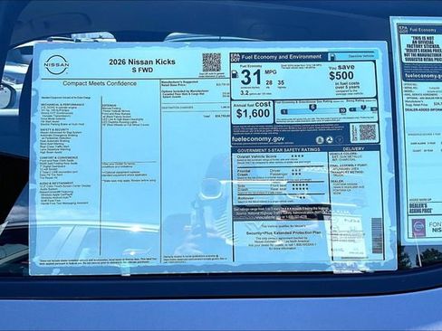 New 2026 Nissan Kicks S FWD image 12