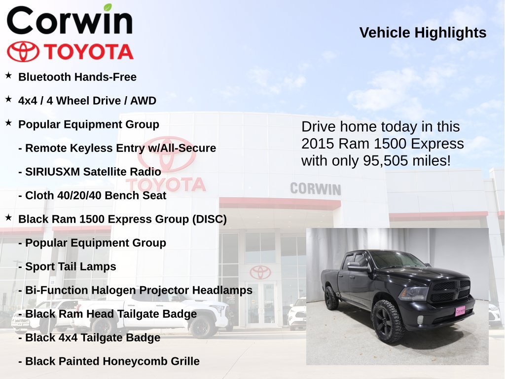 Used 2015 RAM 1500 Express w/ Black Ram 1500 Express Group AWD/4WD image 7