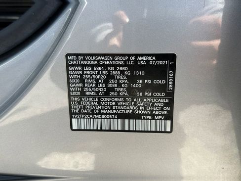 Used 2021 Volkswagen Atlas SEL Premium AWD/4WD image 17