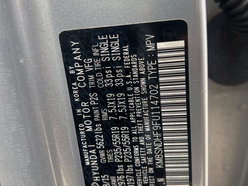 Used 2015 Hyundai Santa Fe Limited image 24