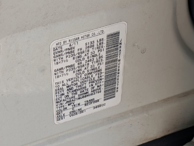 Used 2011 Nissan Murano SL FWD image 27