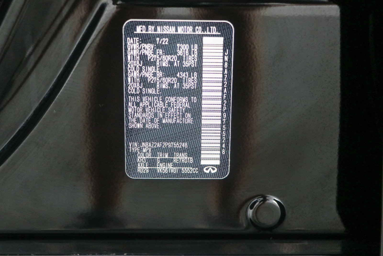 Used 2023 INFINITI QX80 Luxe w/ Cargo Package RWD image 39