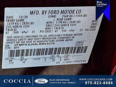 Certified 2020 Ford Edge SEL w/ Convenience Package AWD/4WD image 28