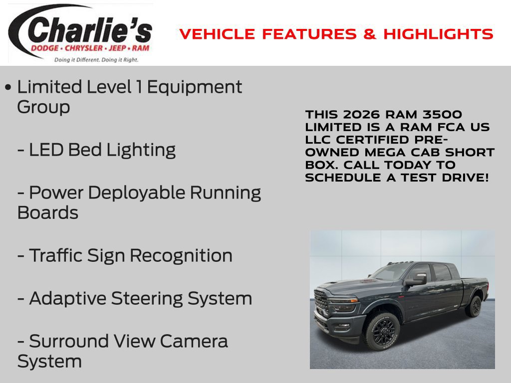 Certified 2026 RAM 3500 Limited AWD/4WD image 19