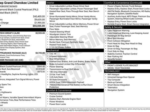 New 2025 Jeep Grand Cherokee Limited w/ Luxury Tech Group II RWD image 6