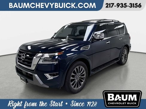 Used 2023 Nissan Armada Platinum w/ Captain's Chairs Package image 1
