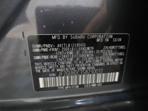 Certified 2025 Subaru Crosstrek 2.0i Premium AWD/4WD image 39