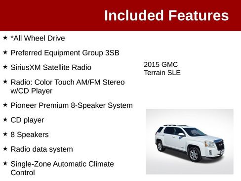Used 2015 GMC Terrain SLE AWD/4WD image 3