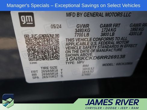 Used 2024 Chevrolet Suburban LT AWD/4WD image 42