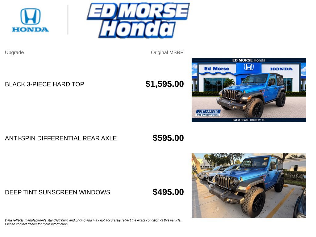Used 2021 Jeep Wrangler Sport AWD/4WD image 7