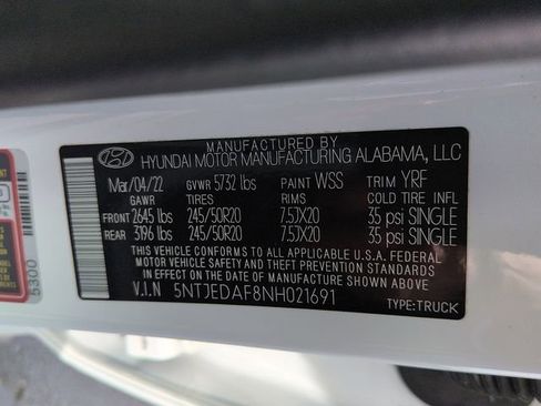 Used 2022 Hyundai Santa Cruz Limited image 18