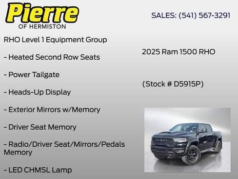 Used 2025 RAM 1500 RHO w/ RHO Level 1 Equipment Group AWD/4WD image 18