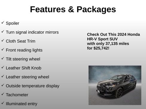 Certified 2024 Honda HR-V Sport image 24