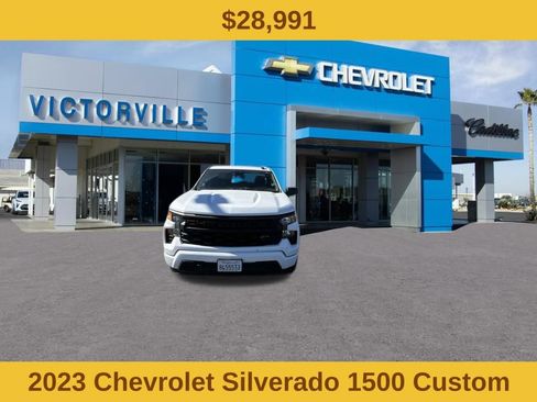 Used 2023 Chevrolet Silverado 1500 Custom w/ LPO, Dark Essentials Package RWD image 2