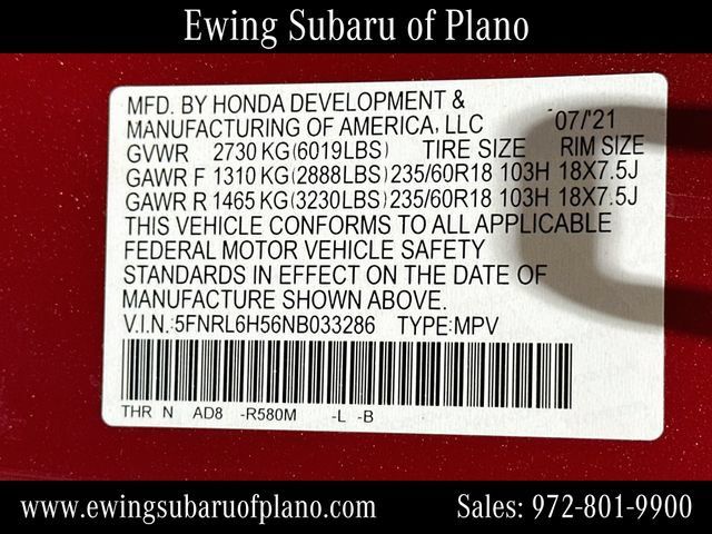 Used 2022 Honda Odyssey EX image 32