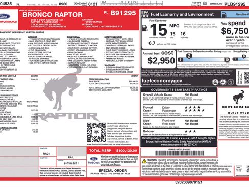 Used 2023 Ford Bronco Raptor AWD/4WD image 56
