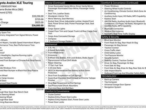 Used 2014 Toyota Avalon XLE Touring image 2