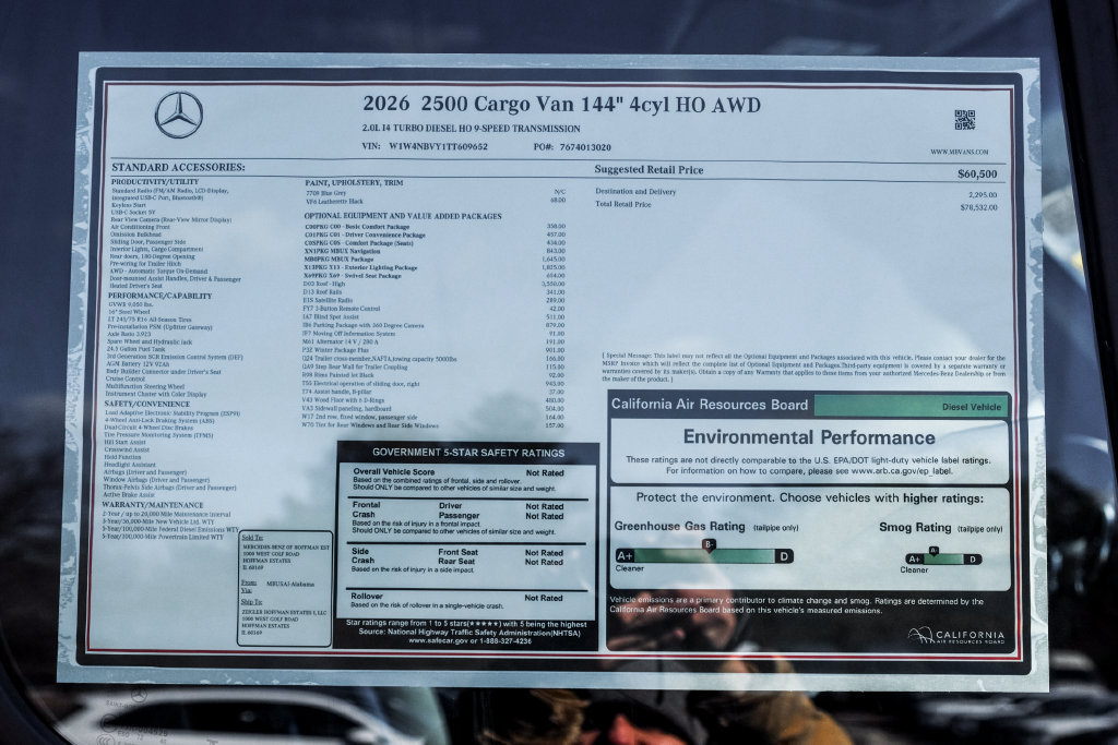 New 2026 Mercedes-Benz Sprinter 2500 image 25