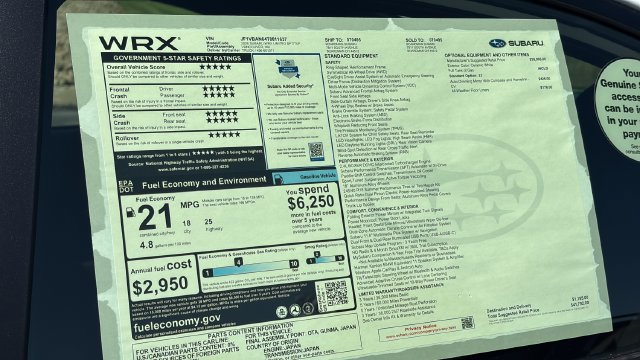 New 2026 Subaru WRX Limited AWD/4WD image 32
