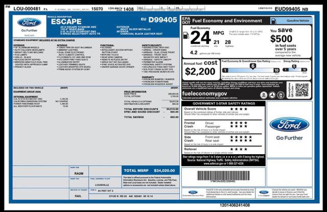Used 2014 Ford Escape Titanium AWD/4WD image 16