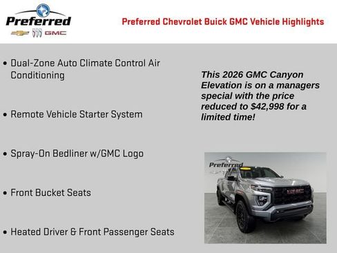 Used 2026 GMC Canyon Elevation w/ Convenience Package image 9