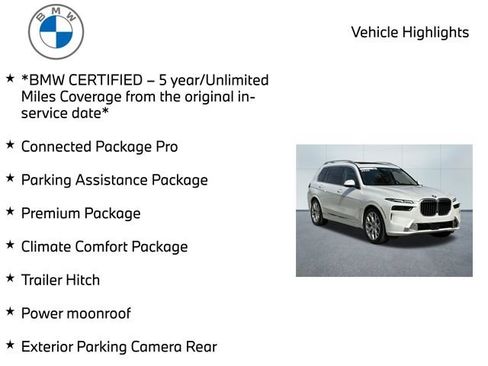 Certified 2025 BMW X7 xDrive40i w/ Premium Package AWD/4WD image 10