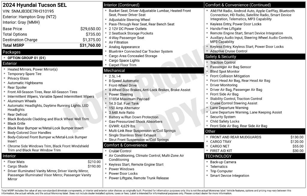 Used 2024 Hyundai Tucson SEL FWD image 5