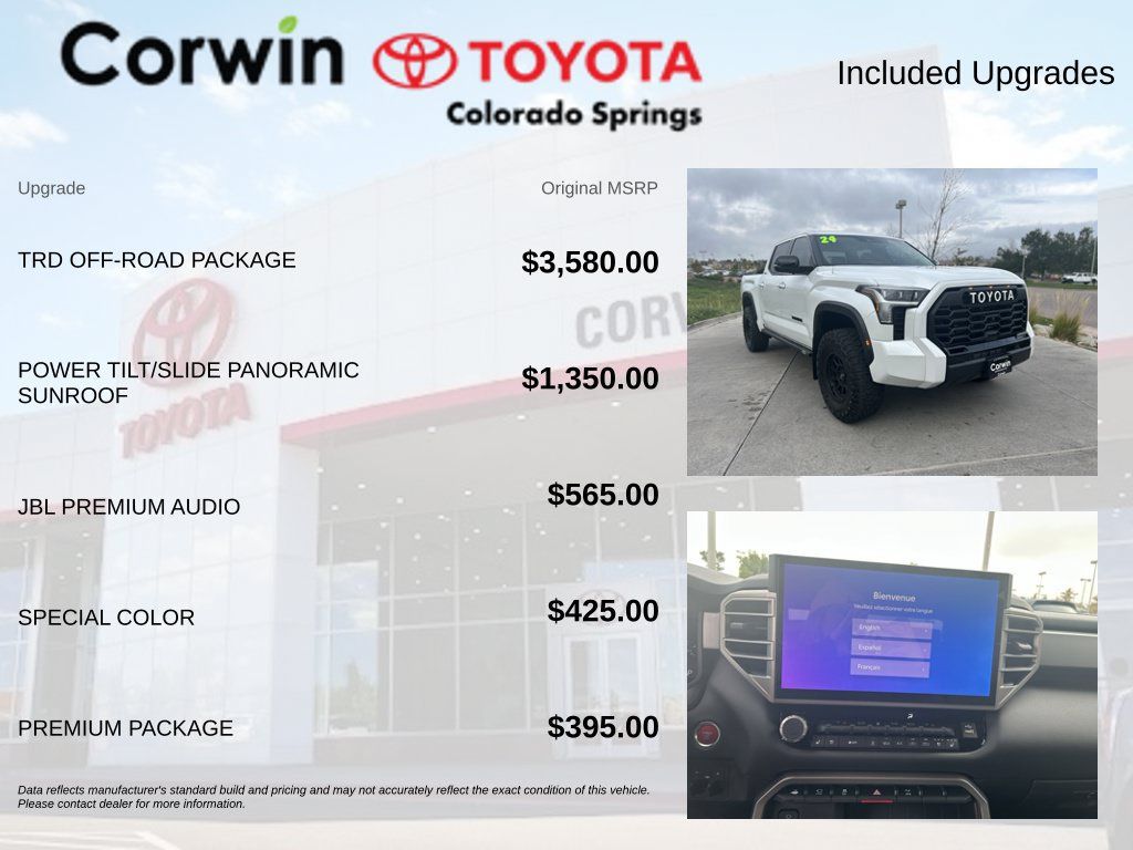 Used 2024 Toyota Tundra Limited w/ TRD Off-Road Package AWD/4WD image 4