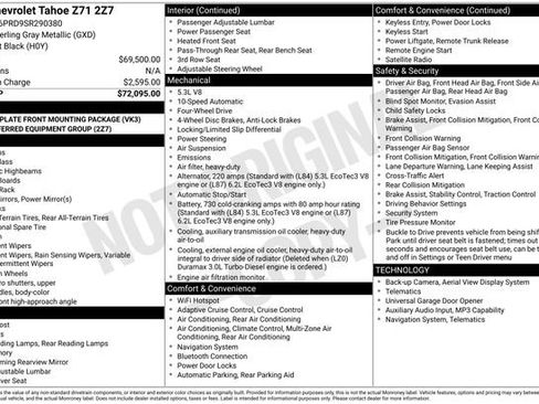Certified 2025 Chevrolet Tahoe Z71 AWD/4WD image 45