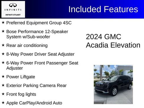 Used 2024 GMC Acadia Elevation image 2