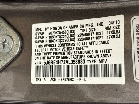 Used 2010 Honda CR-V EX-L image 29