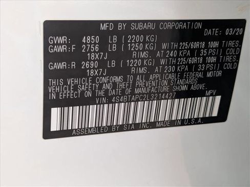 Used 2020 Subaru Outback Touring w/ Tech Package 2 image 24