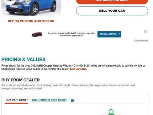 Used 2022 MINI Cooper S w/ Premium Package image 12