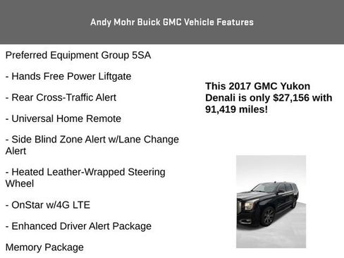 Used 2017 GMC Yukon Denali w/ Open Road Package AWD/4WD image 12