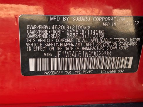 Used 2022 Subaru WRX Premium image 21