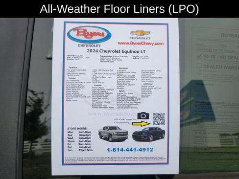 Used 2024 Chevrolet Equinox LT w/ LPO, Floor Liner Package FWD image 13