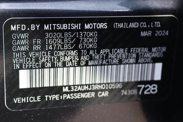 Used 2024 Mitsubishi Mirage ES FWD image 30
