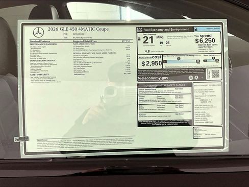 New 2026 Mercedes-Benz GLE 450 4MATIC Coupe image 17