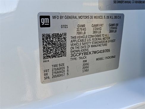 Used 2021 Chevrolet Silverado 1500 Custom w/ LPO, Dark Essentials Package image 10