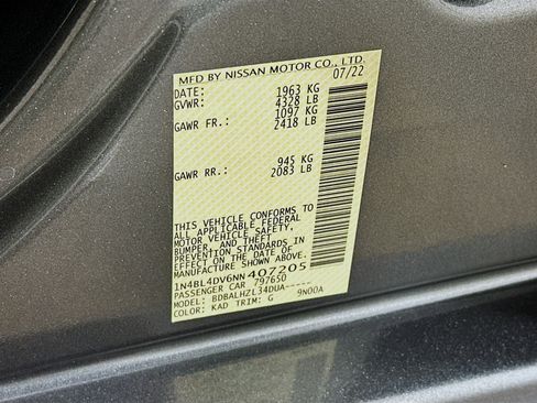 Used 2022 Nissan Altima 2.5 SV image 12