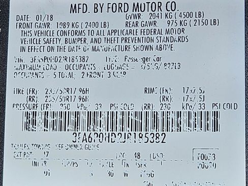 Used 2018 Ford Fusion SE w/ Fusion SE Technology Package FWD image 34