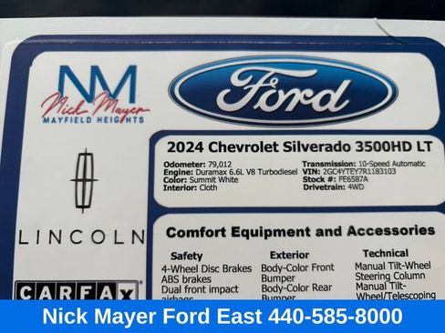 Used 2024 Chevrolet Silverado 3500 LT w/ Z71 Sport Edition AWD/4WD image 40