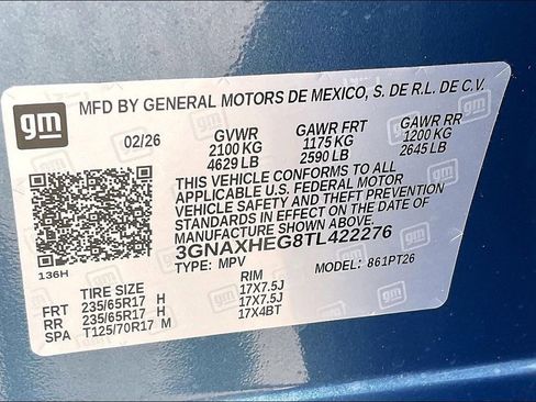 New 2026 Chevrolet Equinox LT w/ Safety and Technology Package FWD image 8