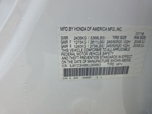 Used 2019 Acura MDX FWD w/ Technology Package image 48